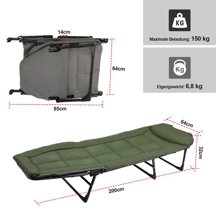 Sonnewelt Karpfenliege Faltbar Maximale Belastung 150 kg