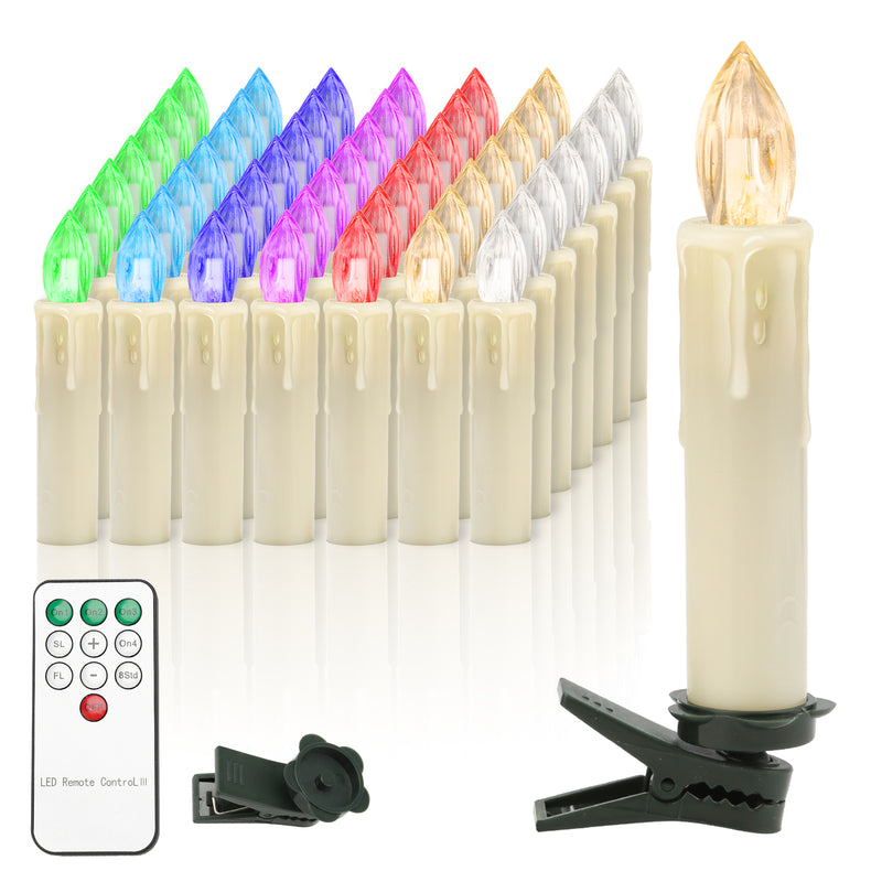 Sonnewelt LED Weihnachtskerzen Warmweiß & Kaltweiß & RGB Dimmbar