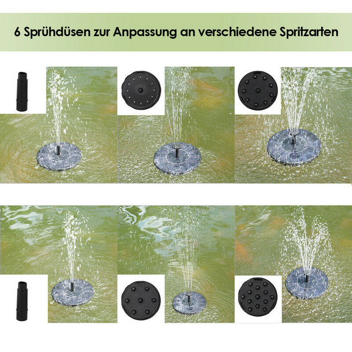 Sonnewelt SolarPumpe solar fountain pond pump