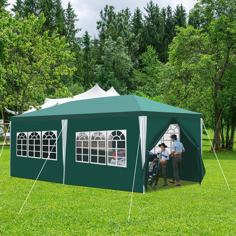 Sonnewelt Pavillon 3x6m Partyzelt Wasserdicht mit Seitenteilen