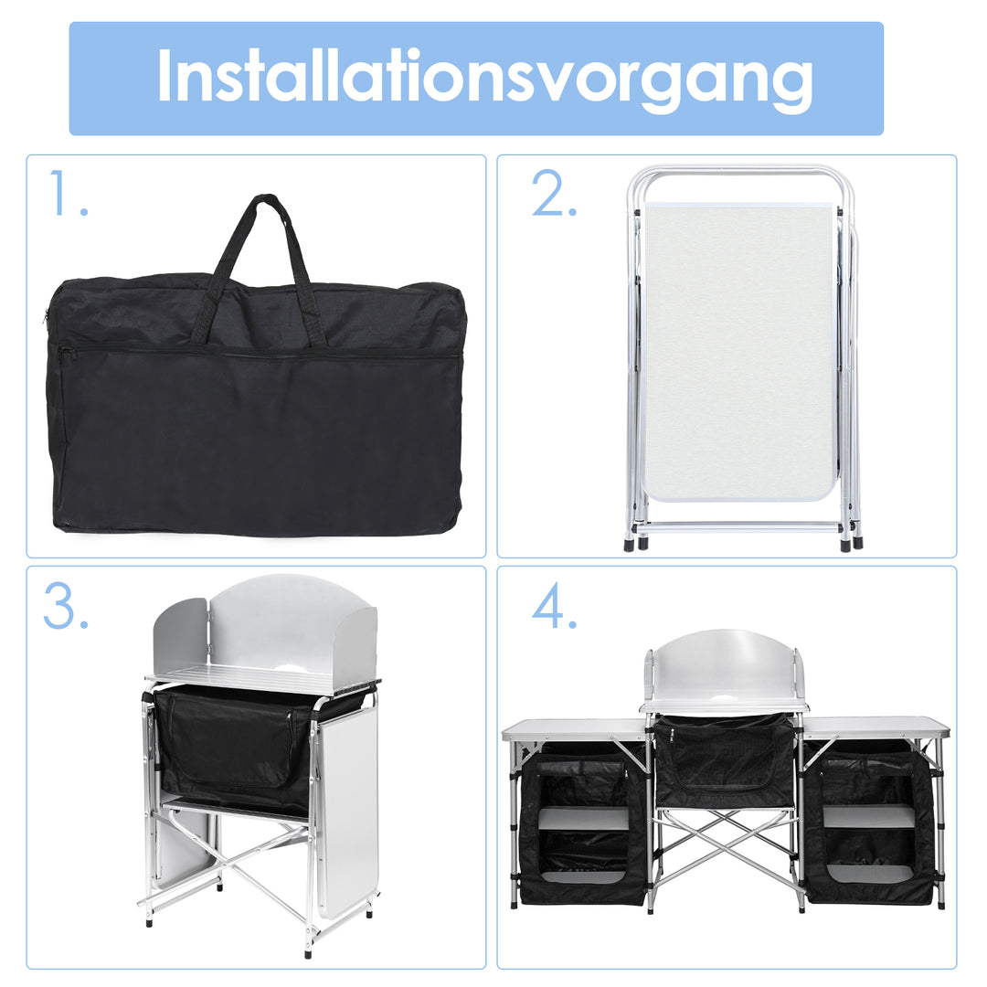 Sonnewelt Campingküche Alu 5 Fächer