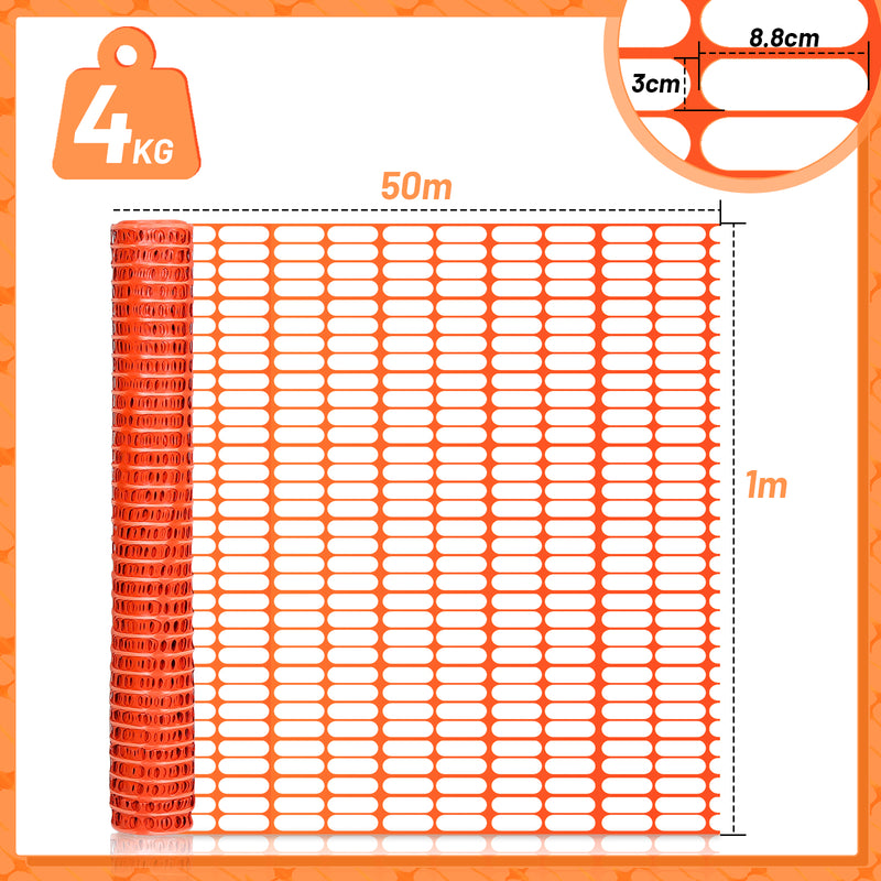 Sonnewelt Schutznetz aus Kunststoff 1m x 50m