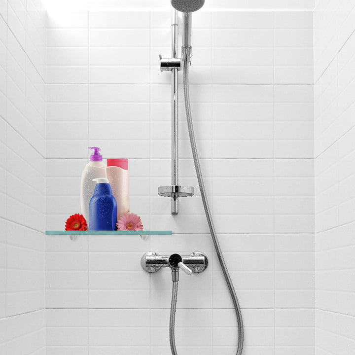 Sonnewelt glass shelf wall shelf frosted glass/clear glass