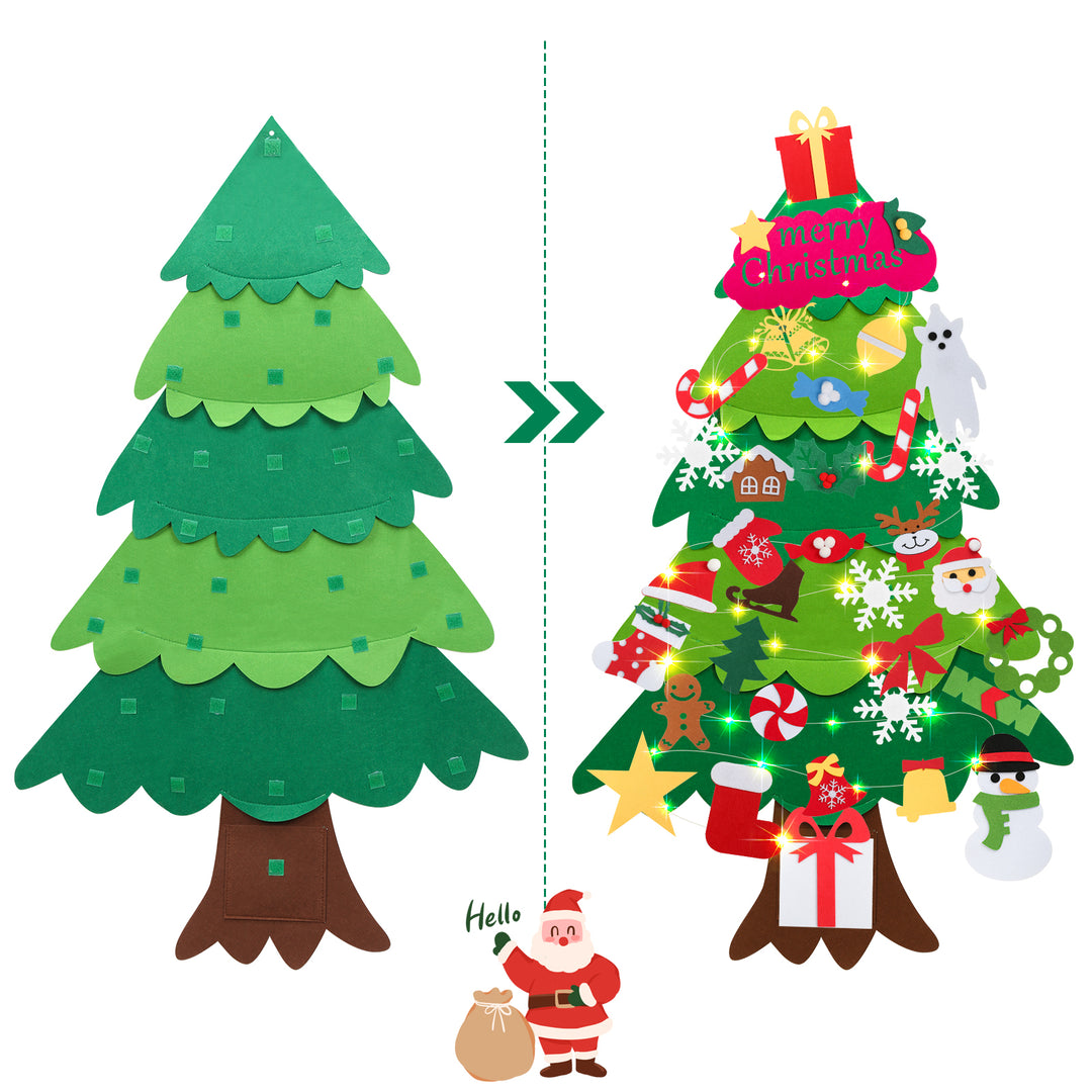 Sonnewelt Filz LED Weihnachtsbaum 105cm DIY