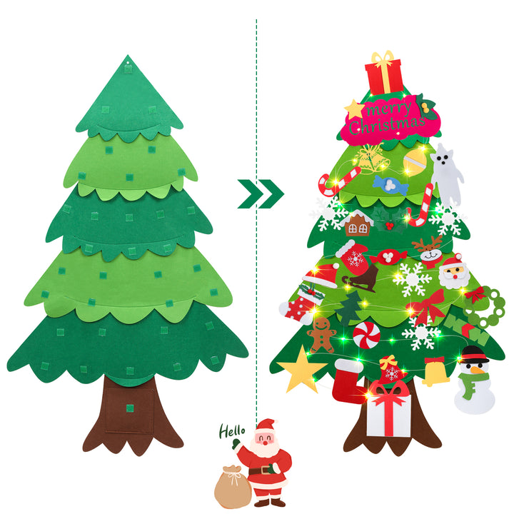 Sonnewelt Filz LED Weihnachtsbaum 105cm DIY