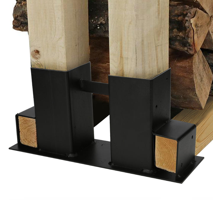 Sonnewelt 4 Stück Holzstapelhilfe Brennholz Stapelhilfe