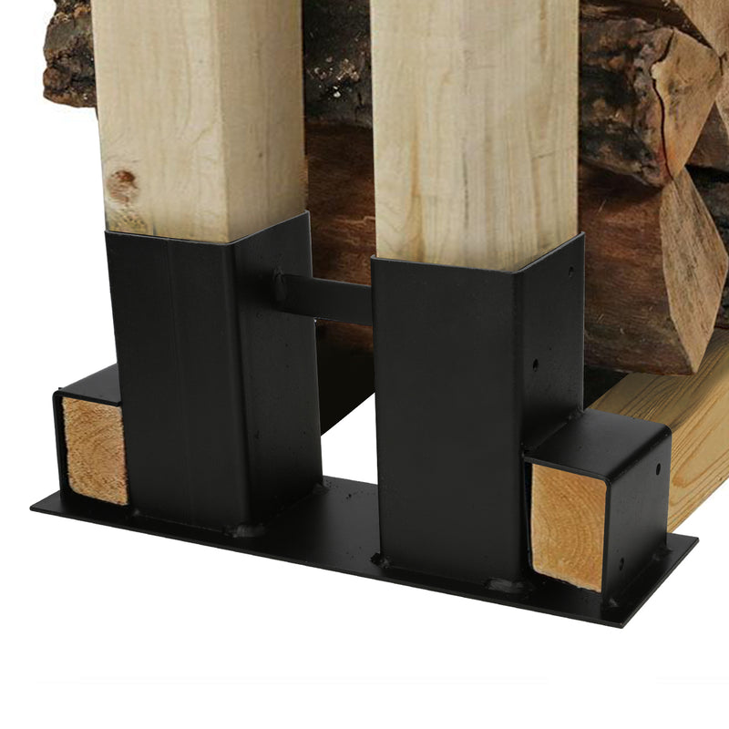 Sonnewelt 4 Stück Holzstapelhilfe Brennholz Stapelhilfe