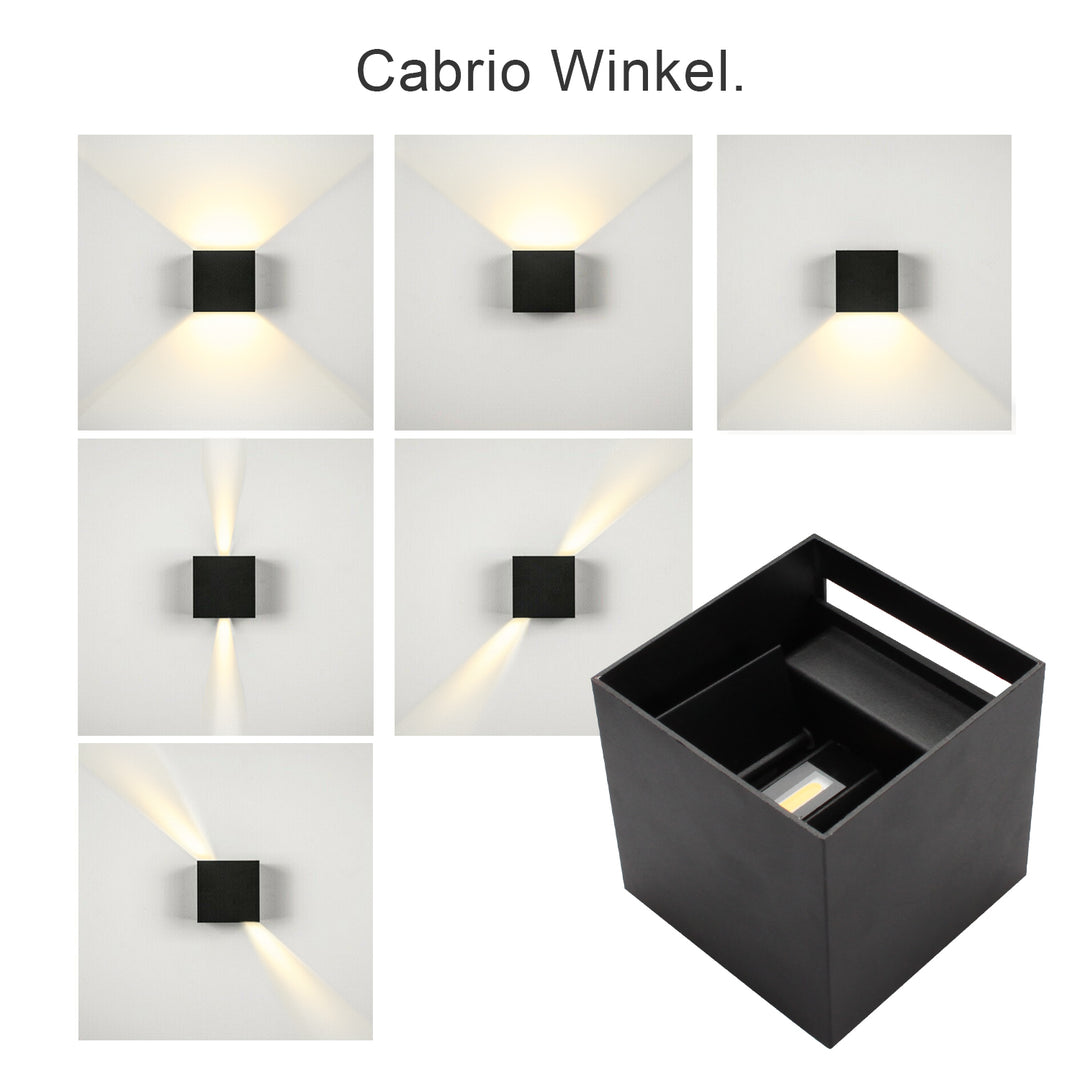 Sonnewelt LED Wandleuchte Wasserdicht Außen 7W/12W