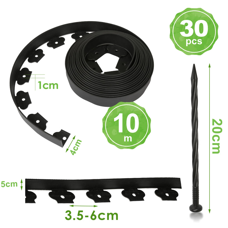 Sonnewelt Rasenkante Kunststoff Flexible