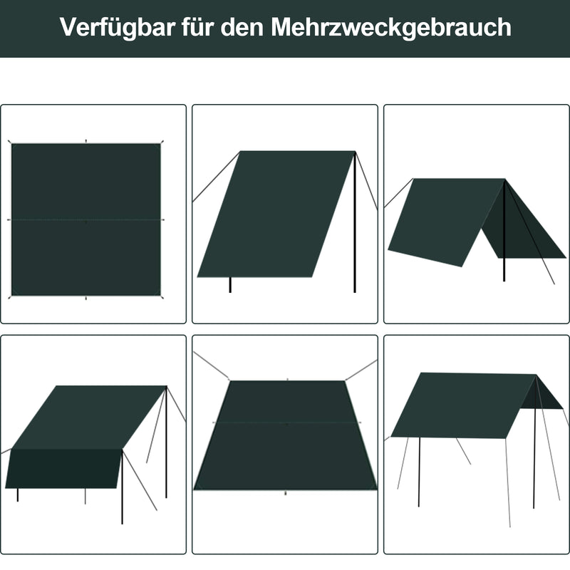 Sonnewelt Zeltplane Tarp PU Wasserdicht