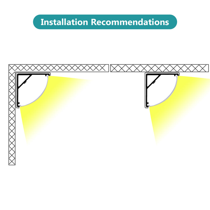 Sonnewelt 10x 1m LED Profil Aluminium V-Form für LED Stripes