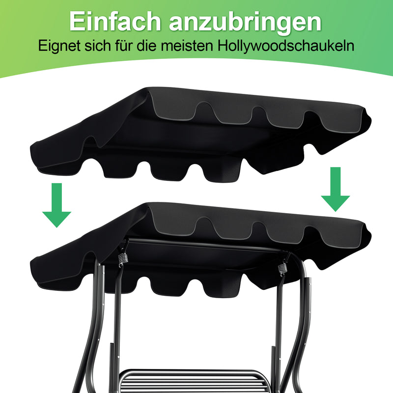 Sonnewelt Ersatzdach für Hollywoodschaukel Universal 210x145cm