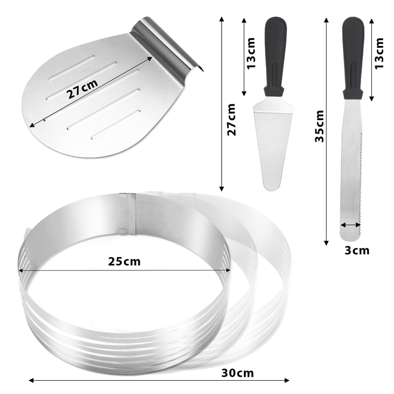 Sonnewelt Torten Set 4tlg Tortenboden Schneidhilfe