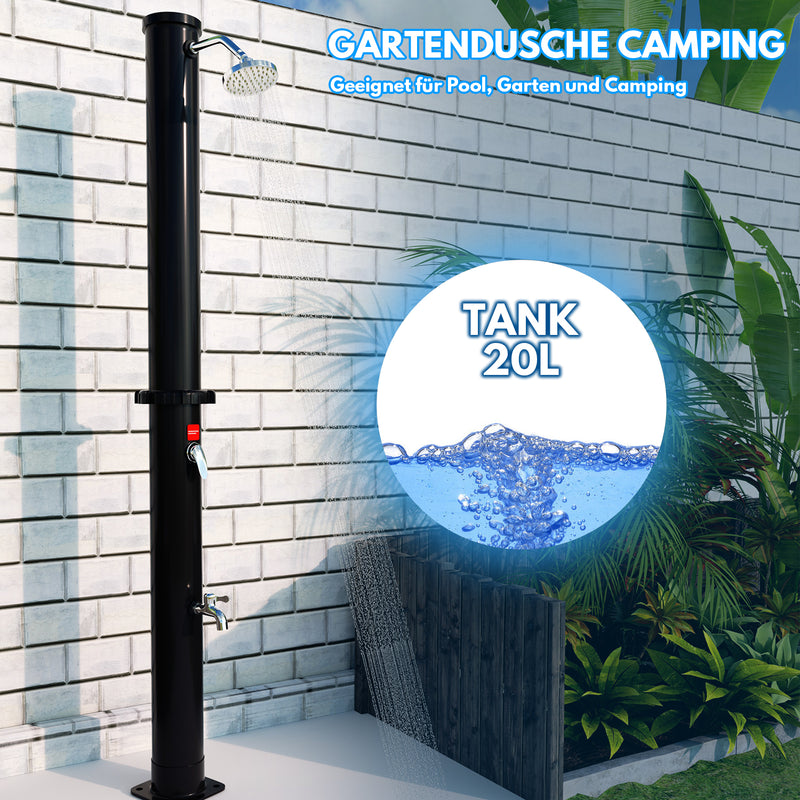 Sonnewelt 20L Solardusche mit Duschkopf