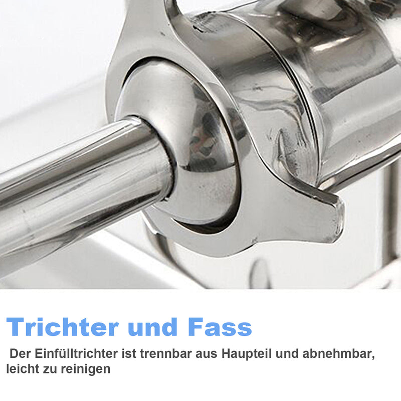 Sonnewelt Wurstfüllmaschine Zuhause Edelstahl 3L 5L 7L