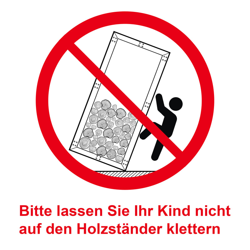 Sonnewelt Kaminholzregal Brennholzregal 8 Größen
