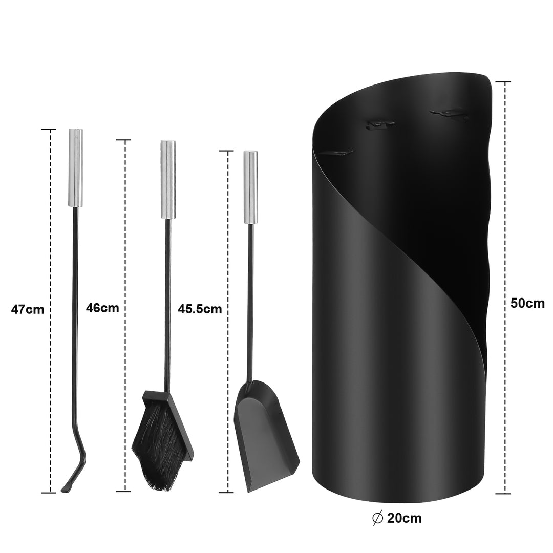 Sonnewelt fireplace tools 4-piece stainless steel fireplace cleaning set
