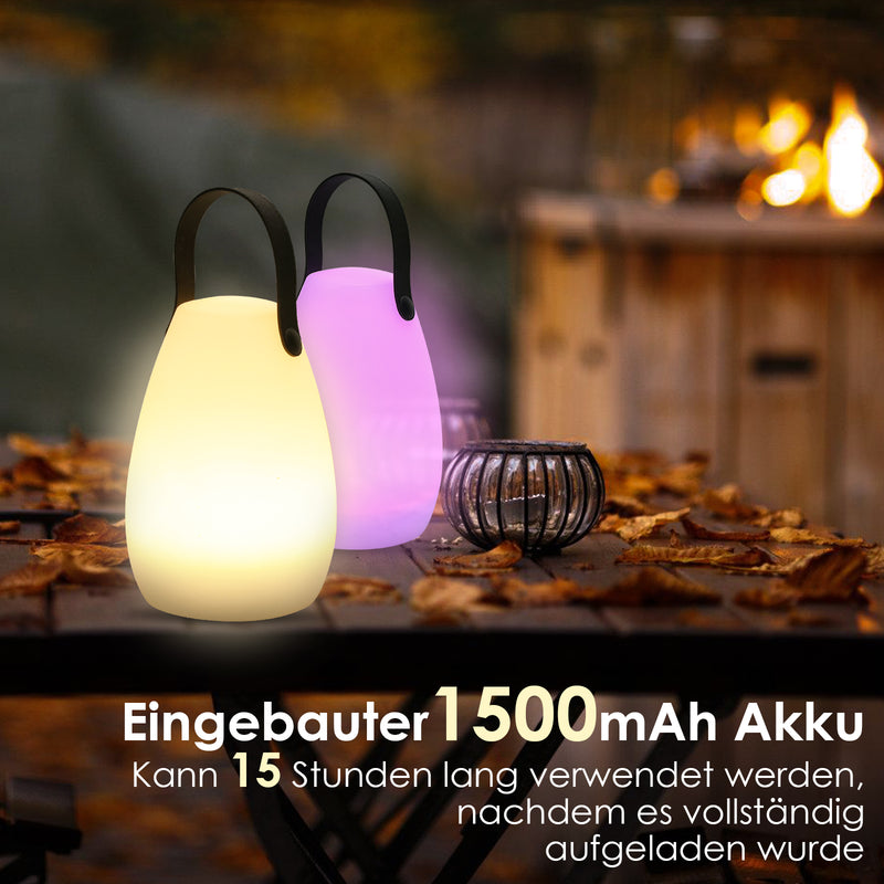 Sonnewelt LED Akku Außen Tischleuchte Tragbare