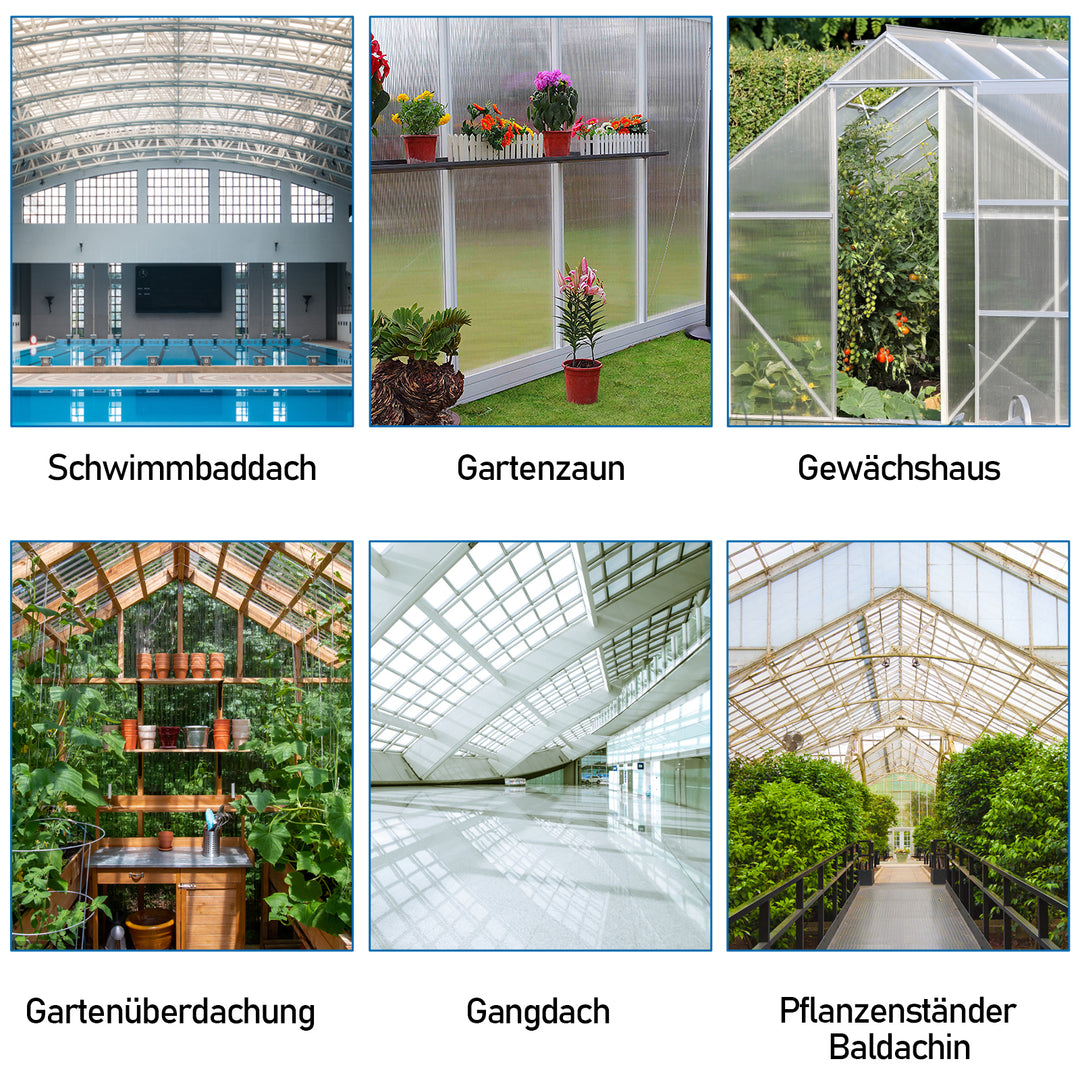 Sonnewelt double-wall sheet 4mm 14 pieces for greenhouse
