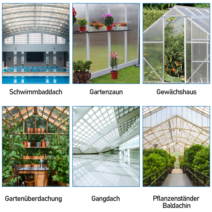 Sonnewelt double-wall sheet 4mm 14 pieces for greenhouse