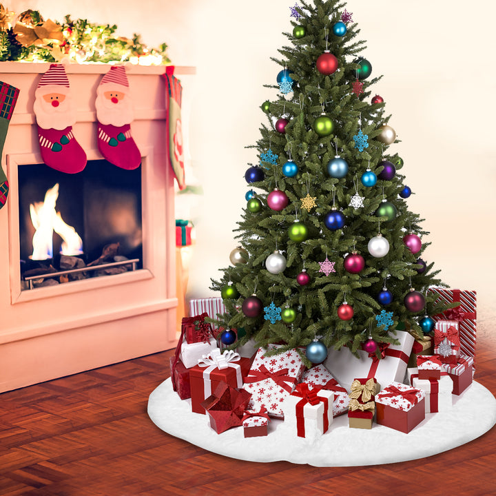 Sonnewelt Christmas tree blanket 78/90/122cm plush Christmas tree blanket