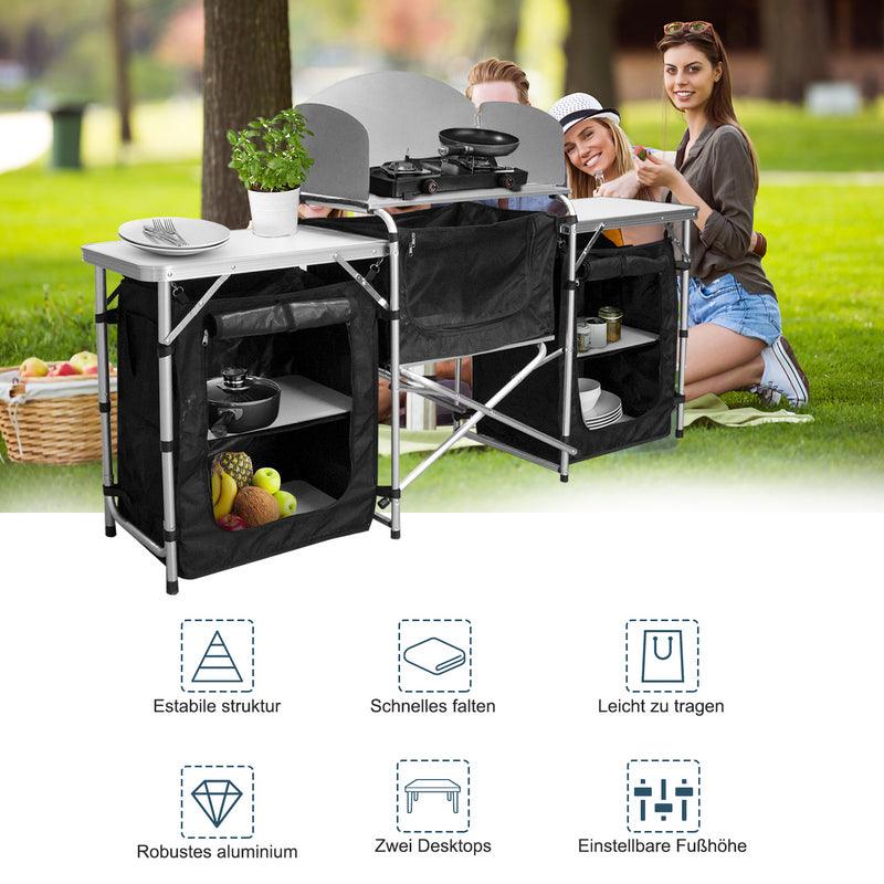 Sonnewelt Campingküche Alu 5 Fächer