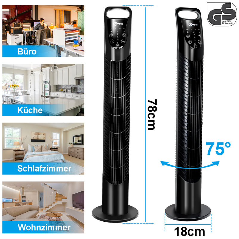 Sonnewelt Turmventilator mit Fernbedienung