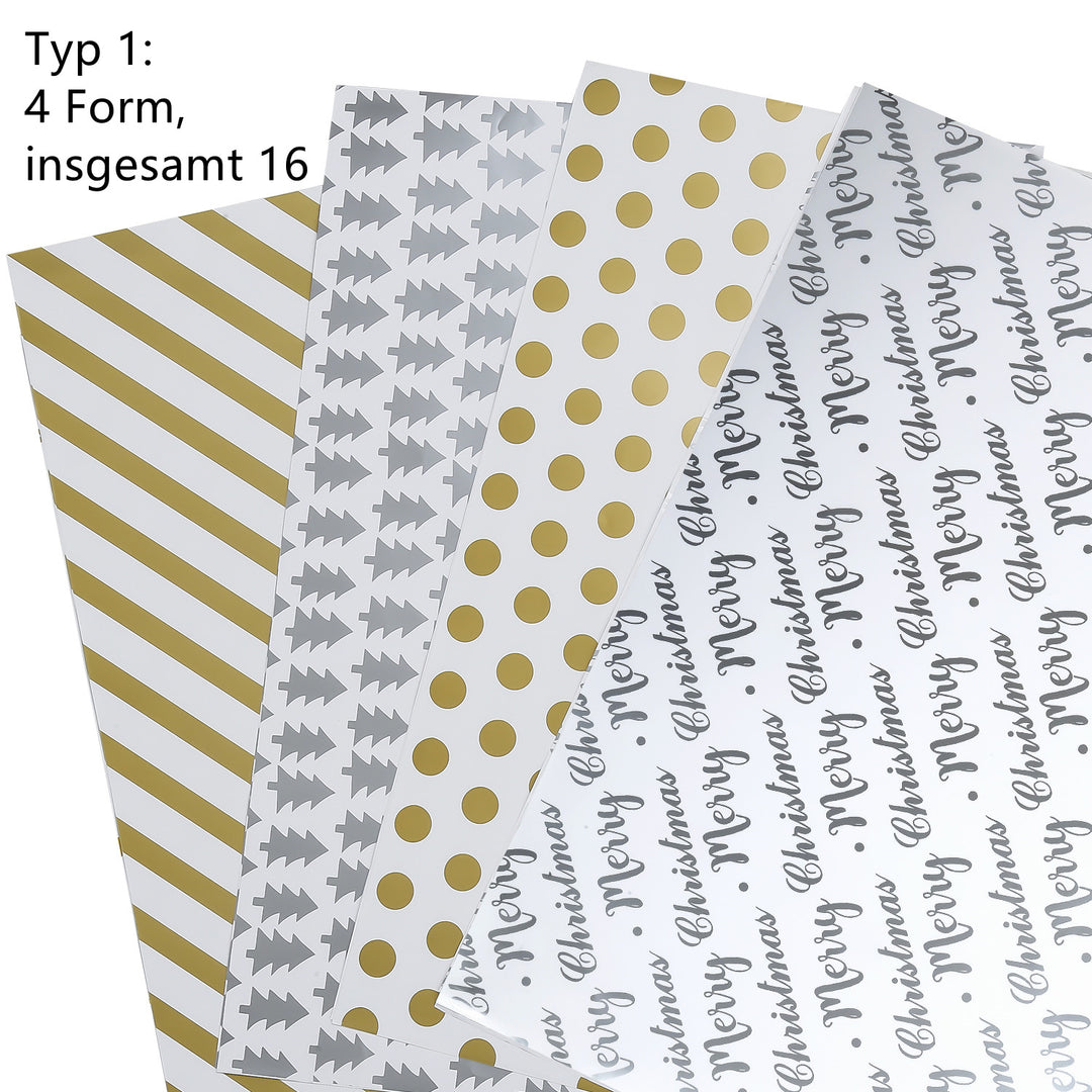 Sonnewelt Geschenkpapier Weihnachtspapier 70 * 50 cm