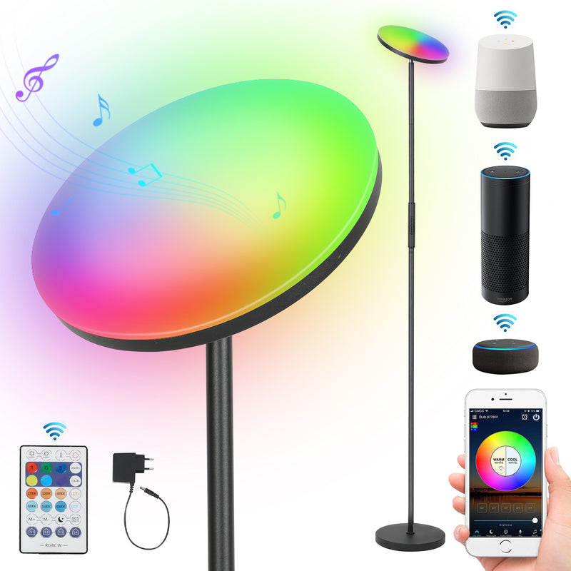 Sonnewelt Stehlampe LED Dimmbar RGB 24W