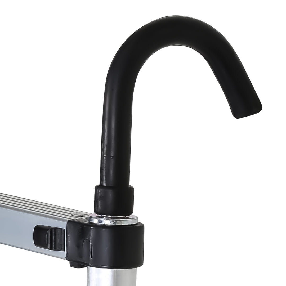Sonnewelt telescopic ladder with 2 removable hooks