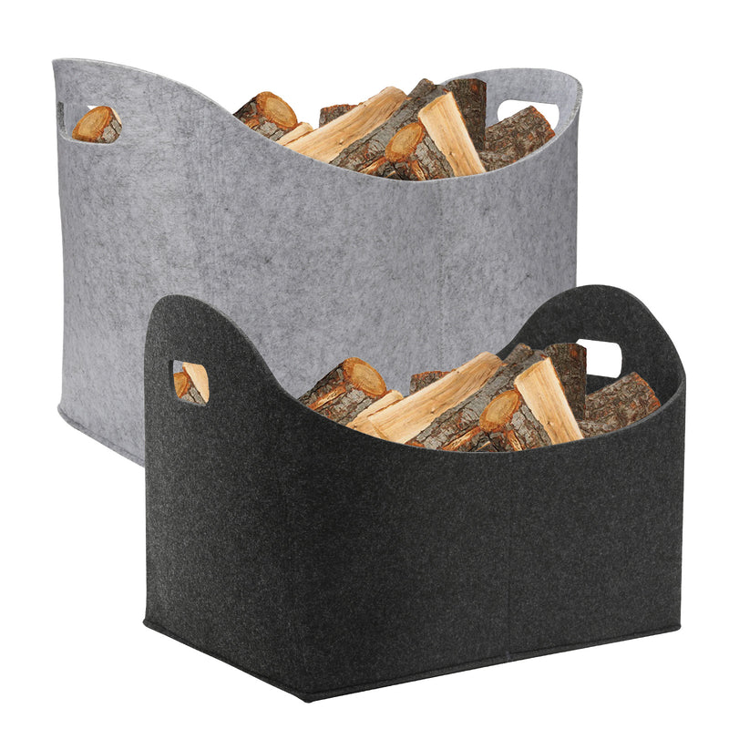 Sonnewelt Feuerholzkorb Kaminholz Filztasche 35L