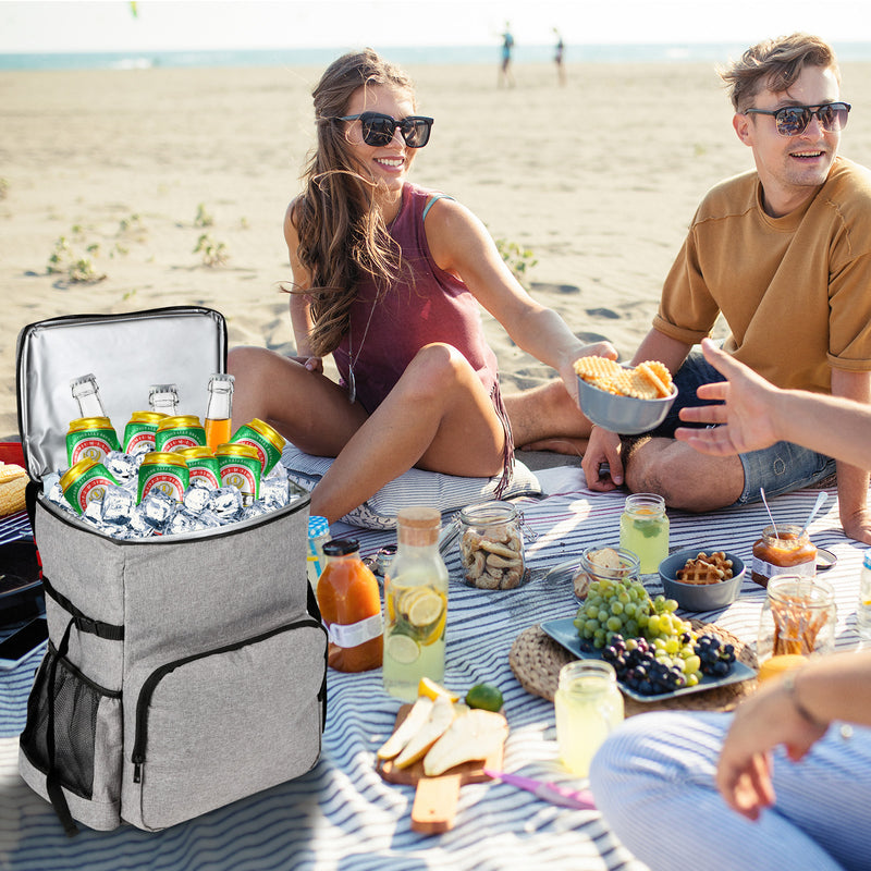 Sonnewelt Kühlrucksack Thermo Rucksack 35L mit Picknickmatte