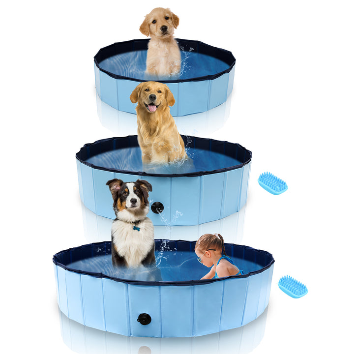 Sonnewelt Hundepool Faltbarer Swimmingpool
