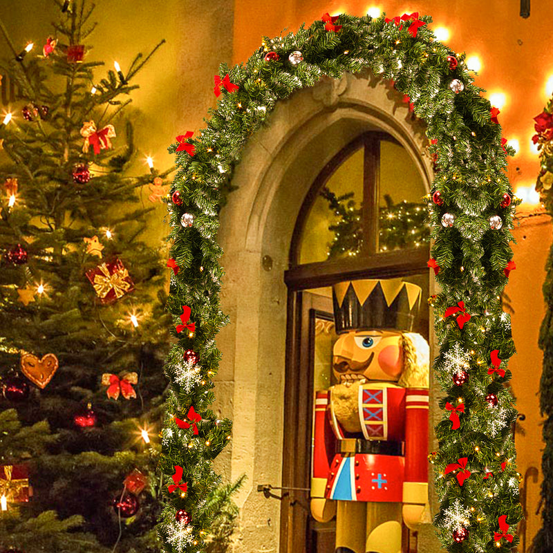 Sonnewelt Weihnachtsgirlande mit 100 LEDs 5m