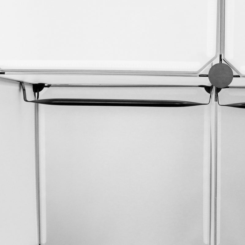 Sonnewelt Regalsystem Kleiderschrank Steckregal mit Türen