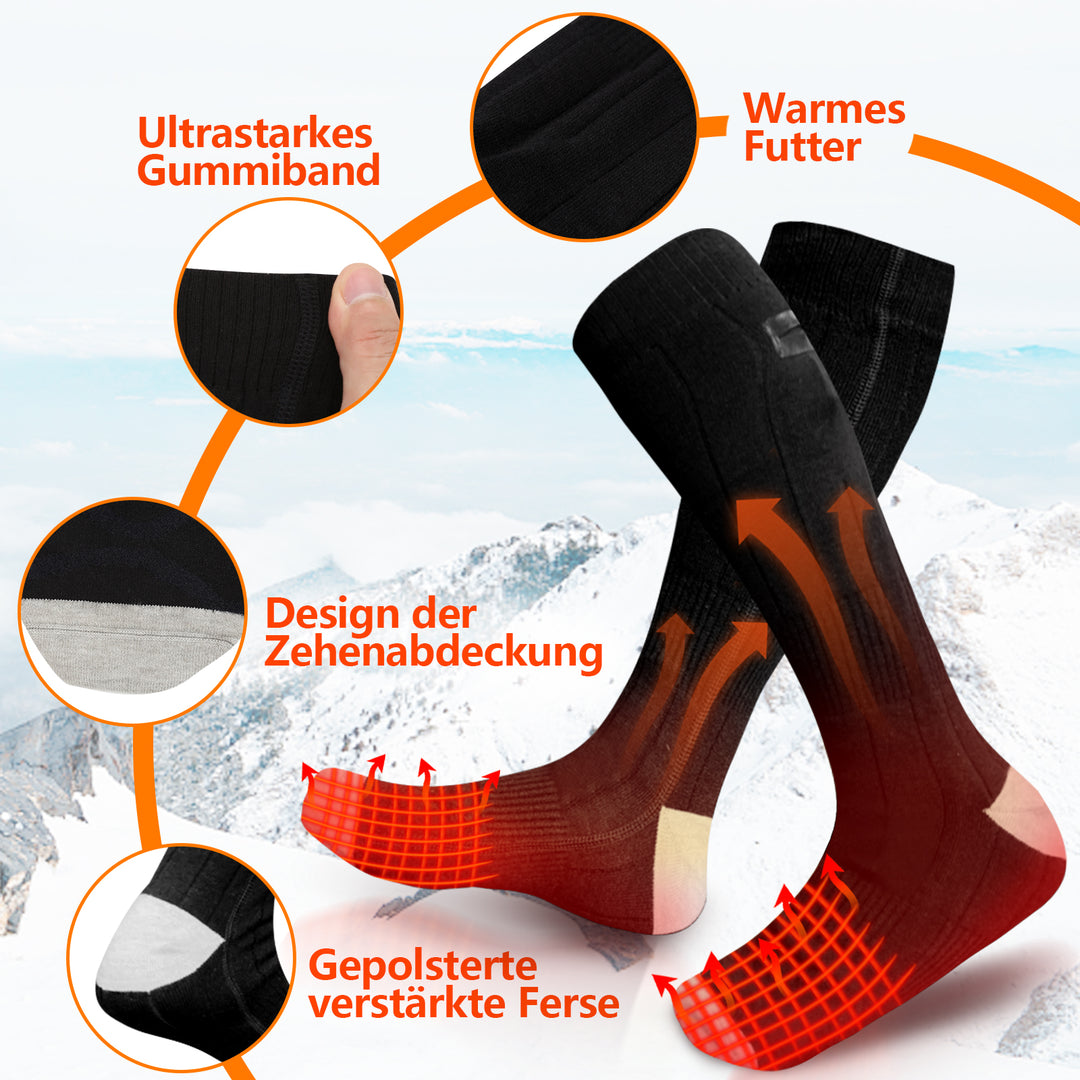 Sonnewelt Beheizte Socken Herren Damen Wiederaufladbar