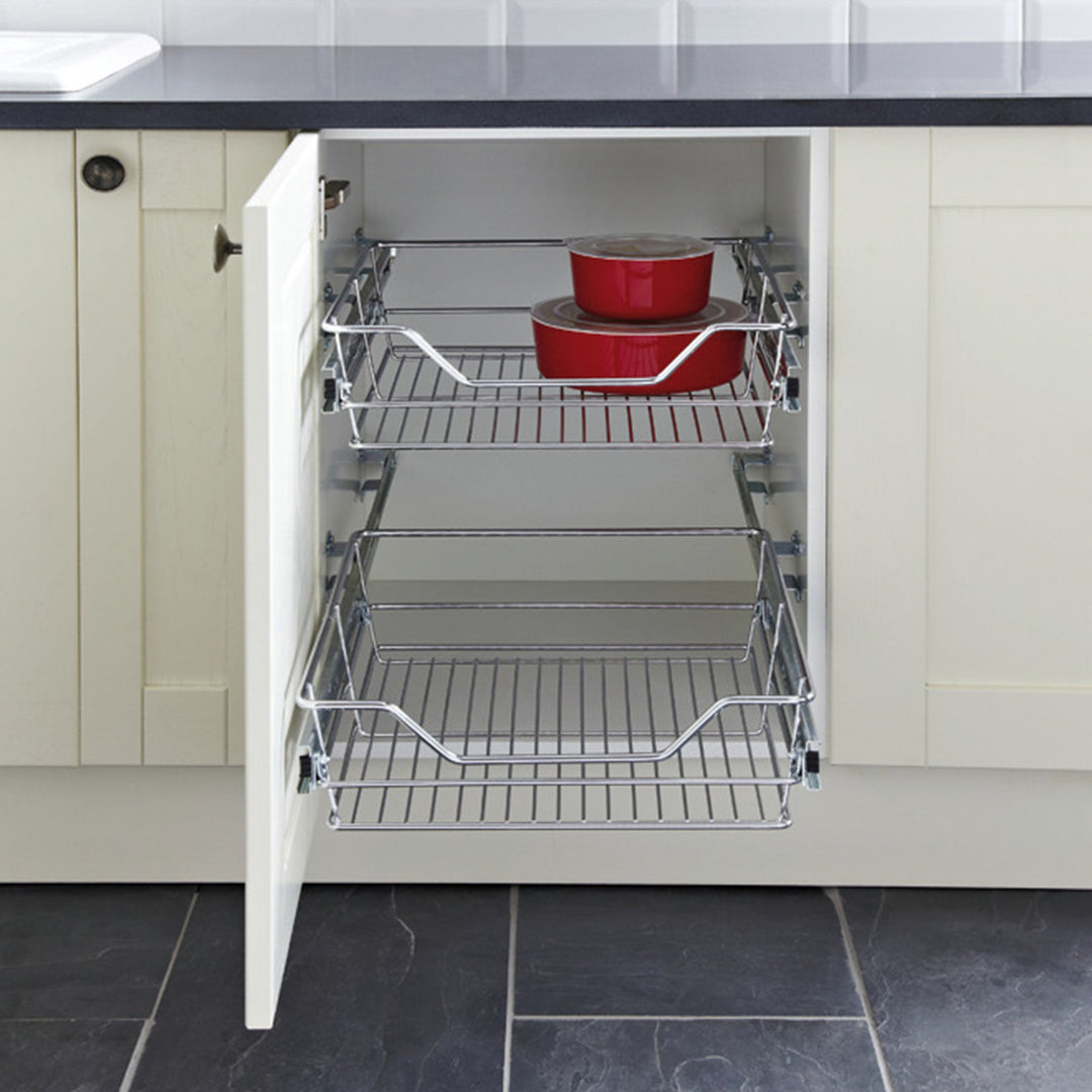 Sonnewelt kitchen drawer telescopic drawer metal 2 pieces