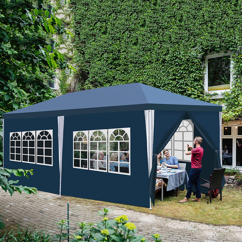 Sonnewelt Pavillon 3x6m Partyzelt Wasserdicht mit Seitenteilen