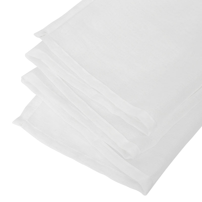 Sonnewelt 2x Gardinen Voile Ösenvorhänge Polyester