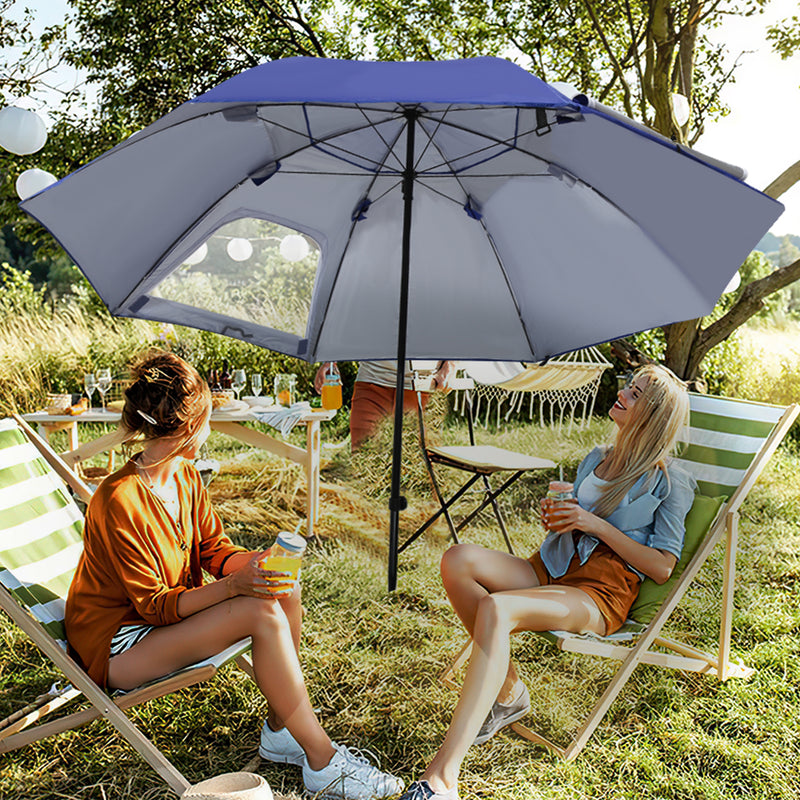 Sonnewelt Sonnenschirm mit Seitenwand 210cm