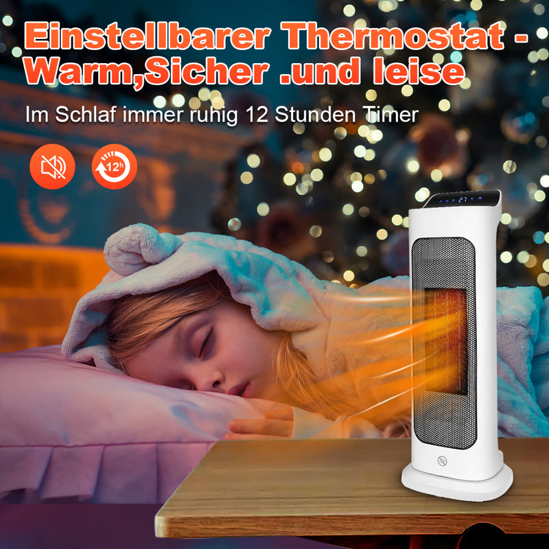 Sonnewelt Heizlüfter 10-49°C Heizlüfte Keramik Heizlüfter 2000W