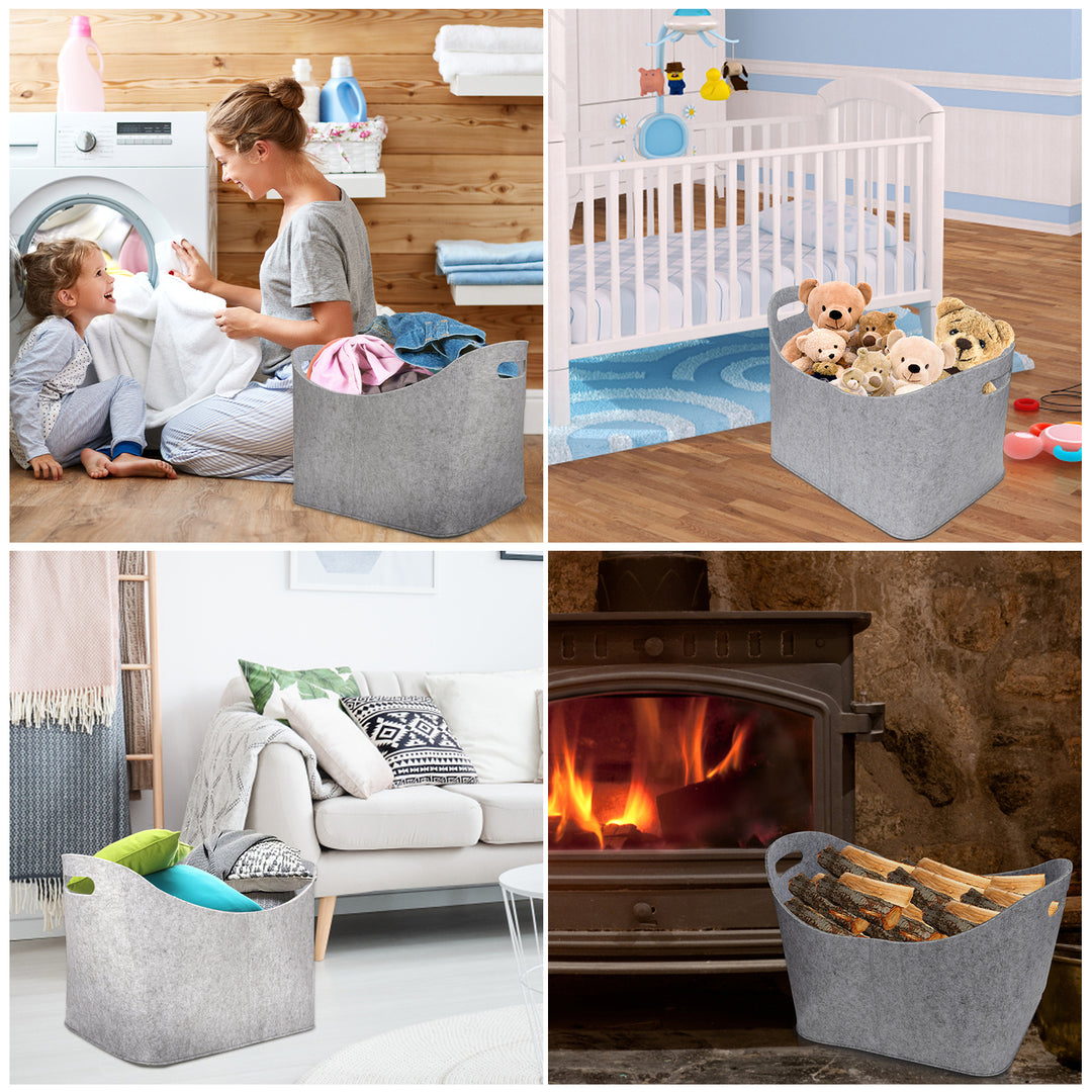 Sonnewelt Firewood Basket Firewood Felt Bag 35L