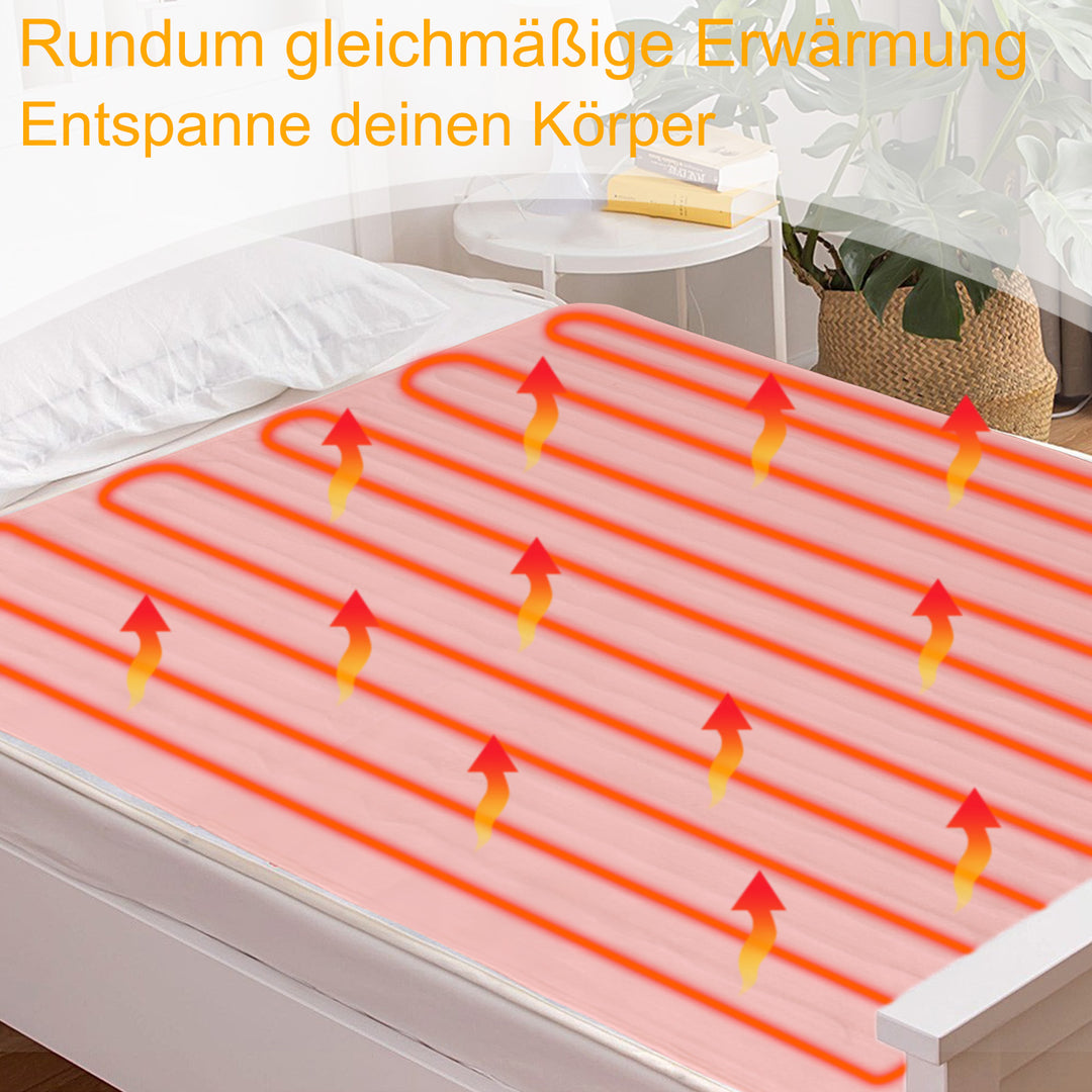 Sonnewelt Wärmeunterbett Elektrische Heizdecke 3 Temperatursstufen