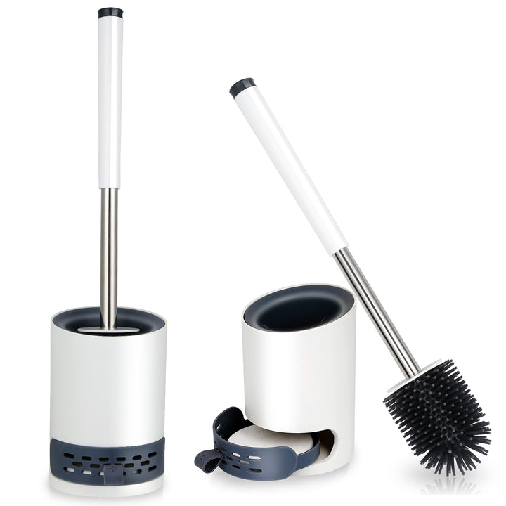 Sonnewelt Silicone Toilet Brush Sterile Stainless Steel 2 in 1
