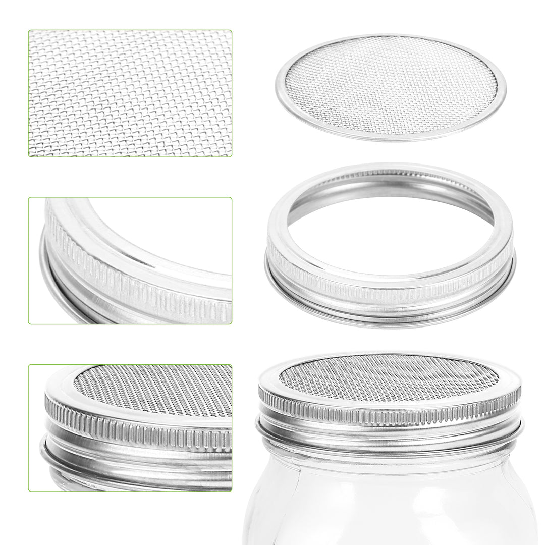 Sonnewelt 2 sprout glass germination glass with lid &amp; sieve 950ML