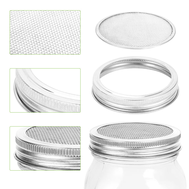 Sonnewelt 2 sprout glass germination glass with lid &amp; sieve 950ML