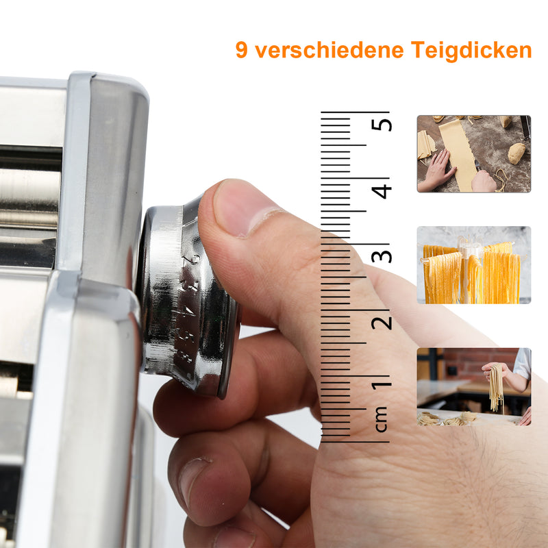 Sonnewelt Nudelmaschine Maker 3 in 1 Pastamaschine
