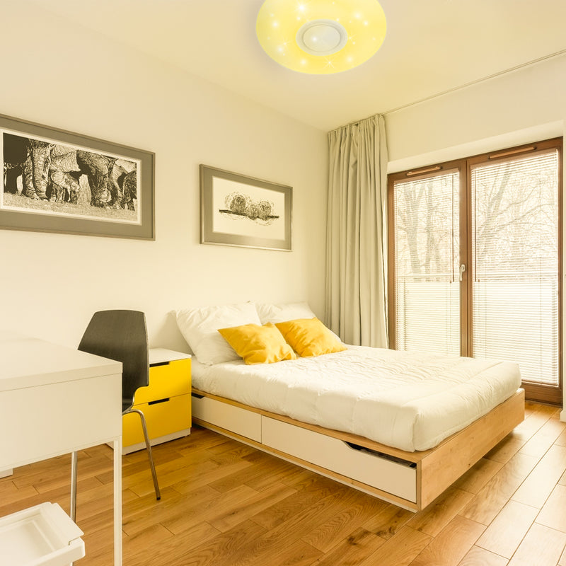 Sonnewelt Led Deckenlampe 36W Dimmbar RGB Bluetooth APP Steuerung