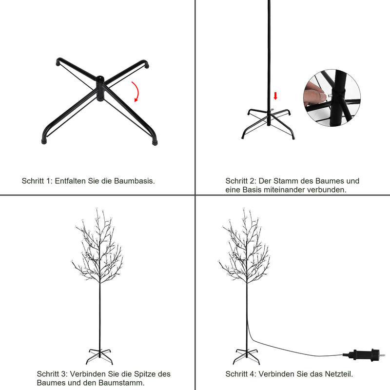 Sonnewelt Kirschblütenbaum LED Lichterbaum 150/180cm