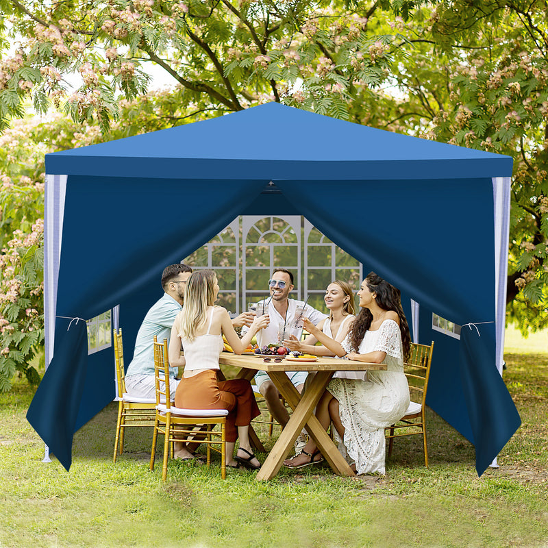 Sonnewelt Pavillon 3x3m Partyzelt Wasserdicht mit Seitenteilen